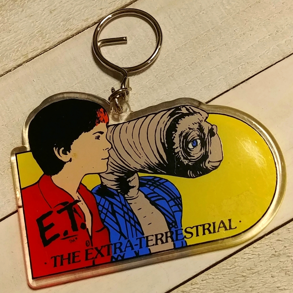 Vintage E.T. Keyring 1982 Universal City Studios Inc.Licensed and Trade Marked